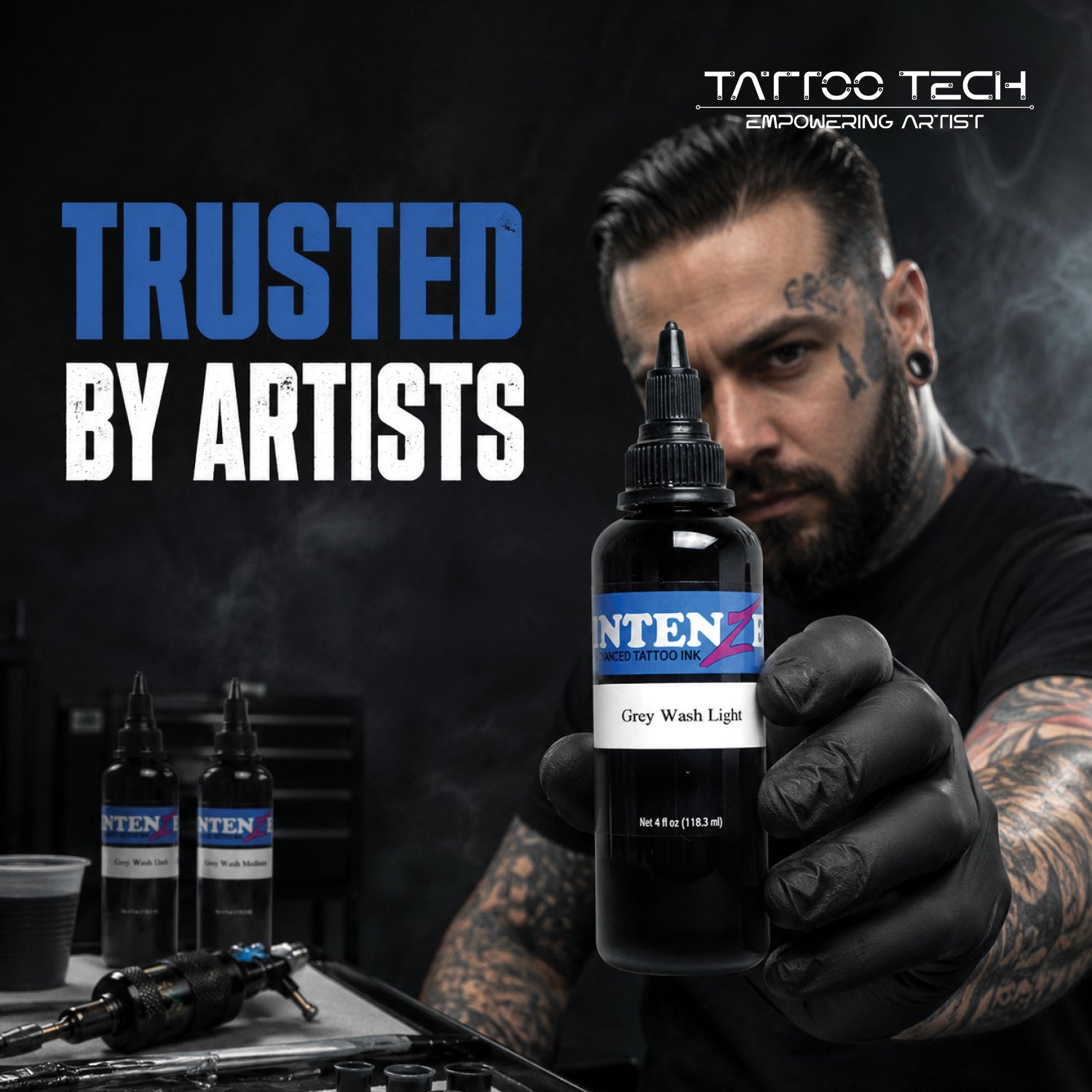 Intenze Tattoo Ink Gray Wash 4oz