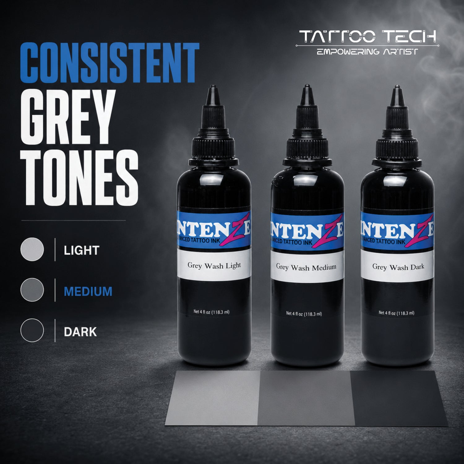 Intenze Tattoo Ink Gray Wash 4oz