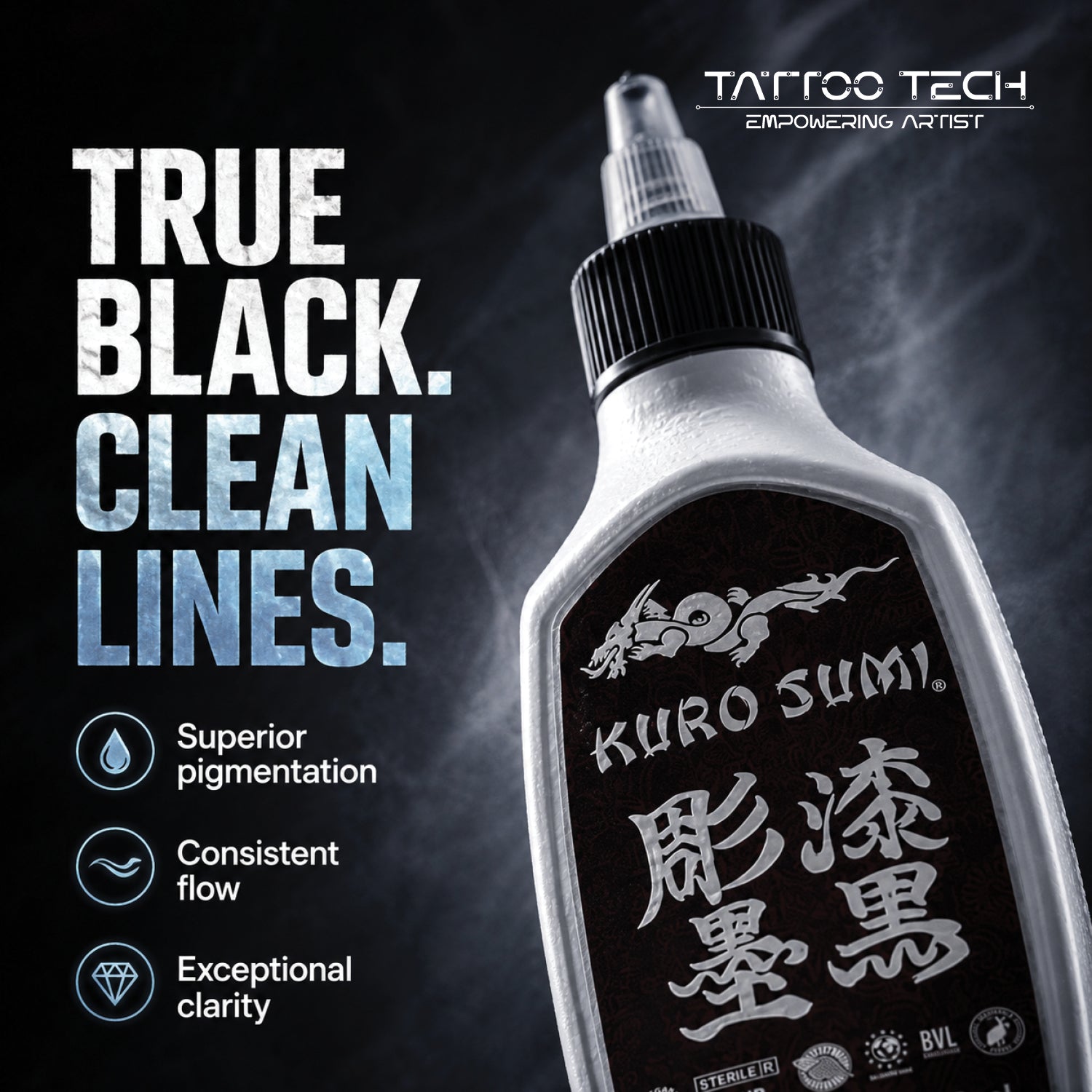 Kuro Sumi Outlining Tattoo Inks