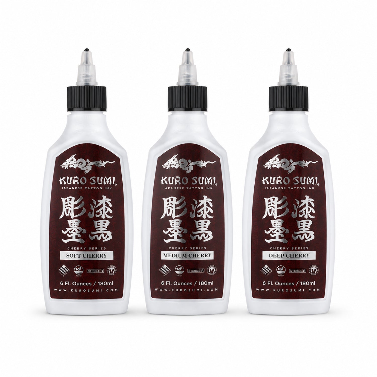 Kuro Sumi Premium Cherry Series Tattoo Ink - 6 oz