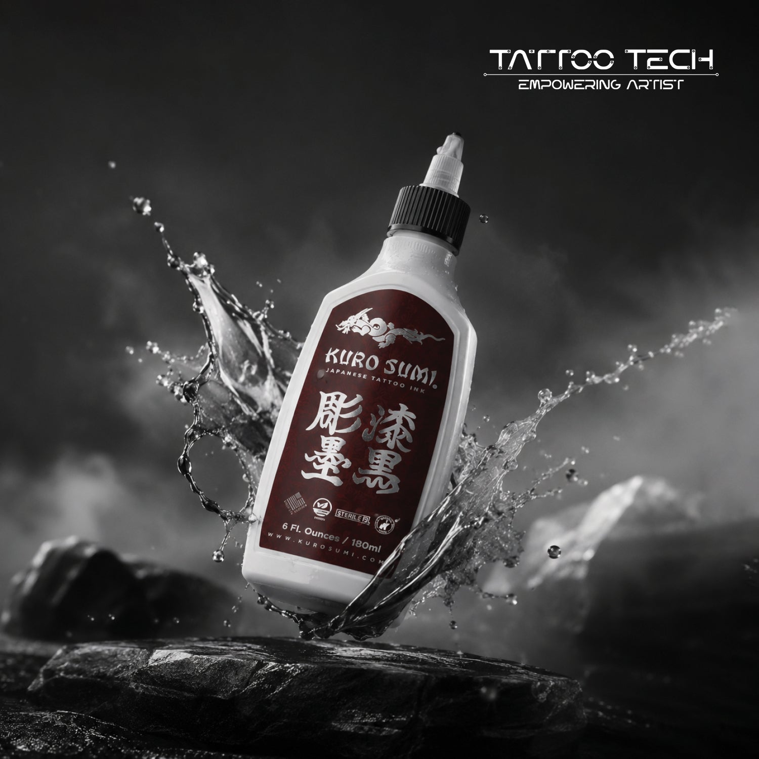 Kuro Sumi Premium Cherry Series Tattoo Ink - 6 oz
