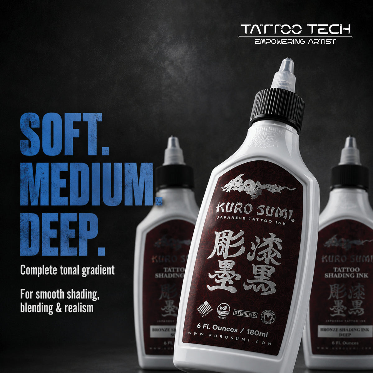 Kuro Sumi Premium Cherry Series Tattoo Ink - 6 oz