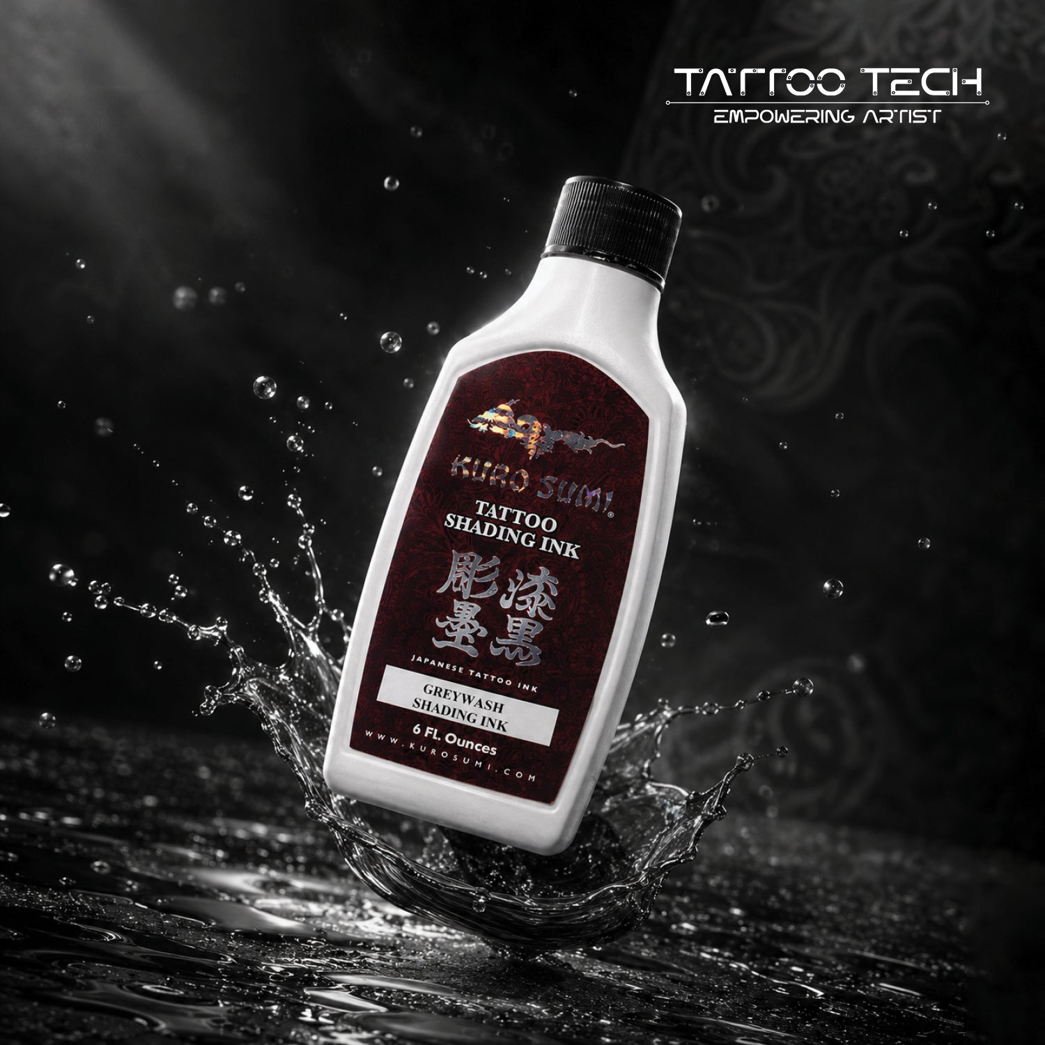 Kuro Sumi Premium Grey Wash Shading Tattoo Ink
