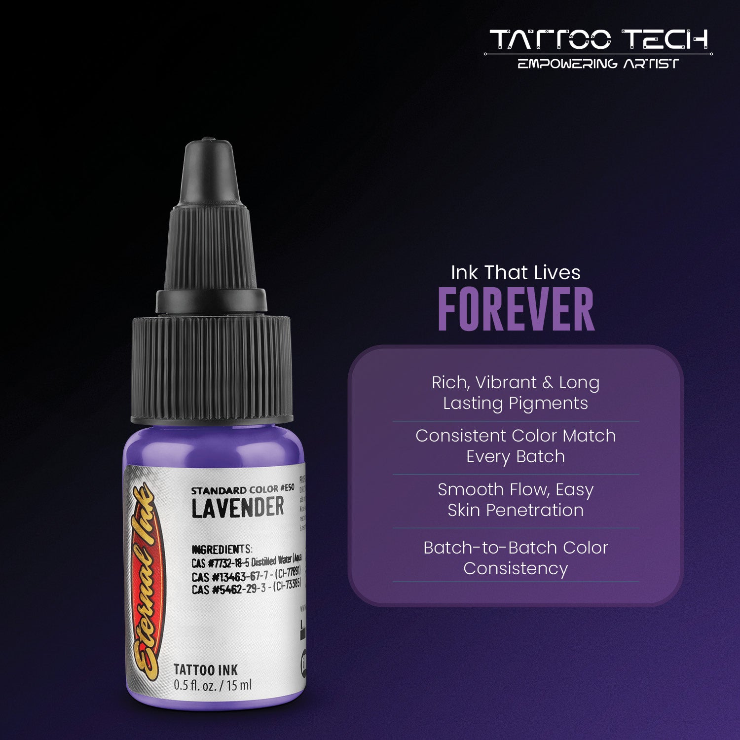 Eternal Tattoo Colors - Individual Bottles - 0.5oz