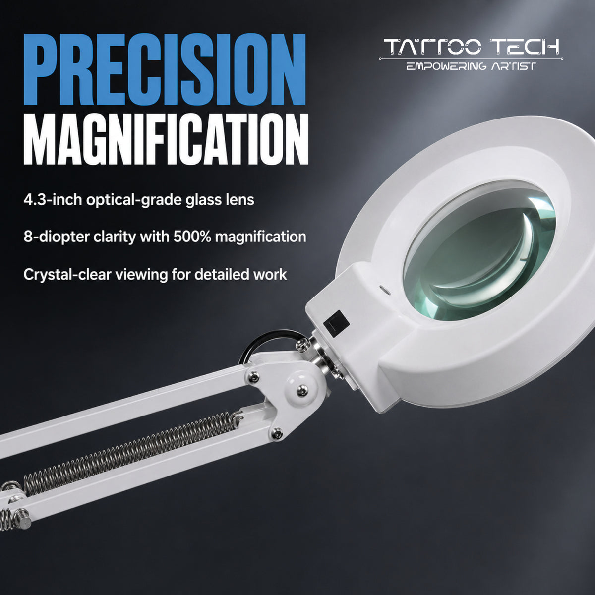 LED Magnifying Floor Lamp 2-in-1