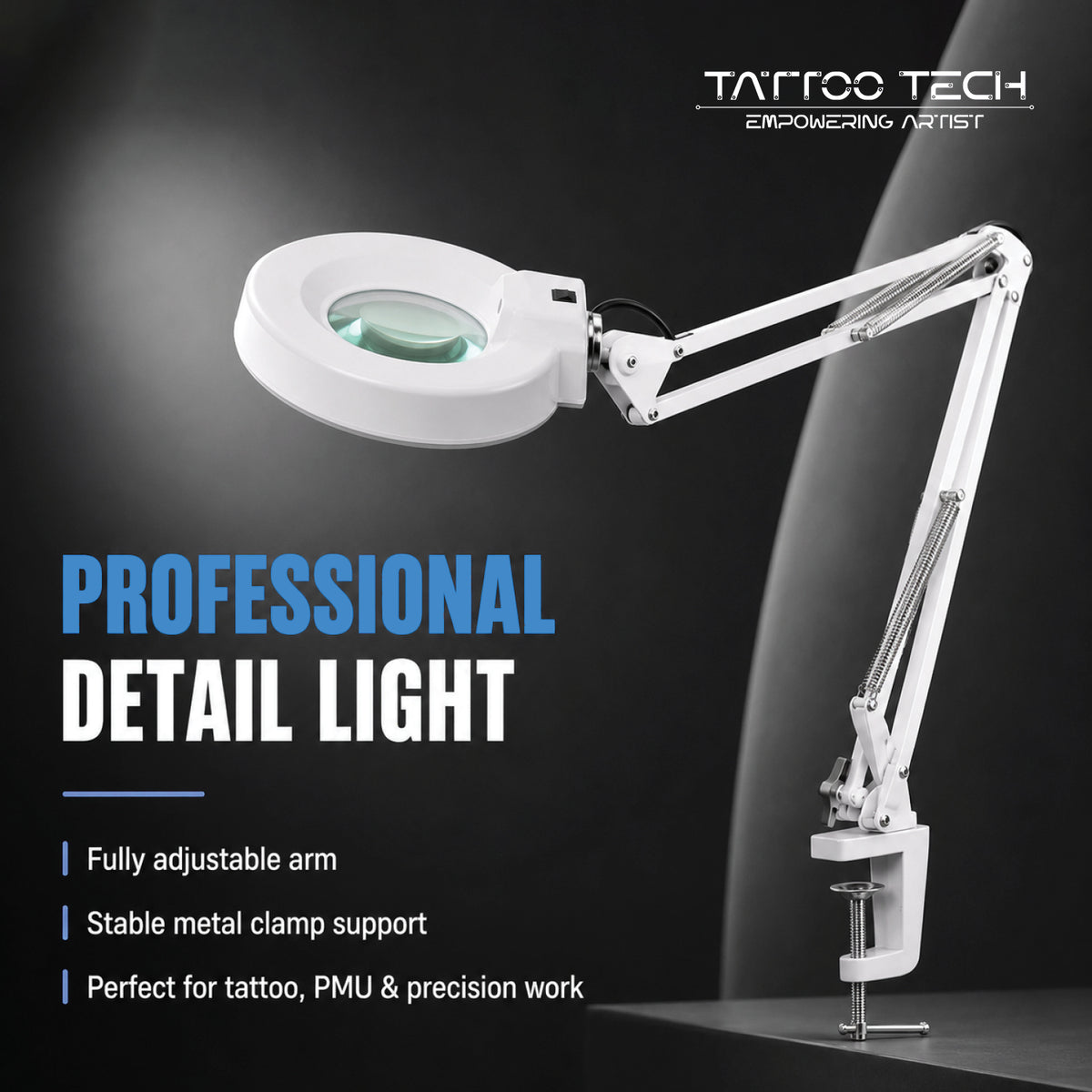 LED Magnifying Floor Lamp 2-in-1
