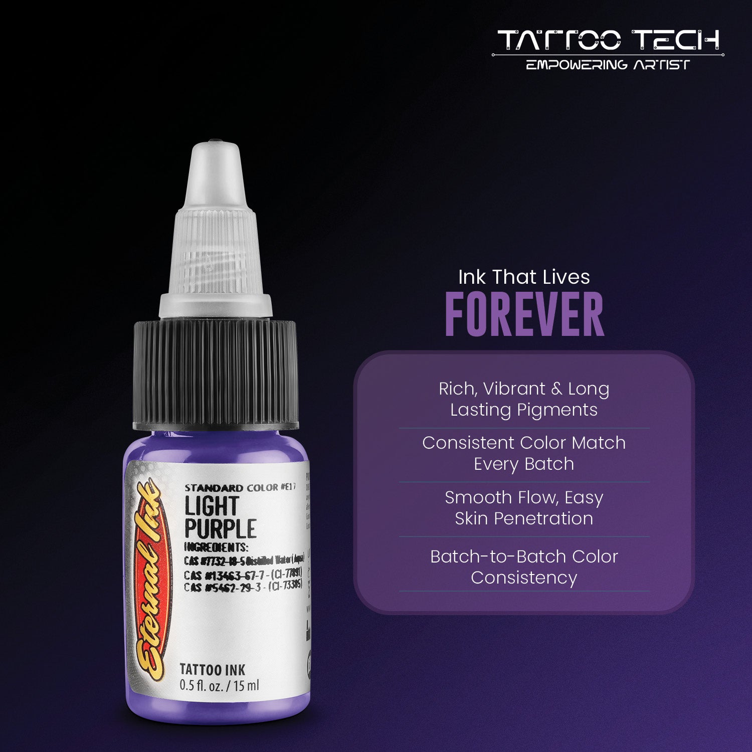 Eternal Tattoo Colors - Individual Bottles - 0.5oz