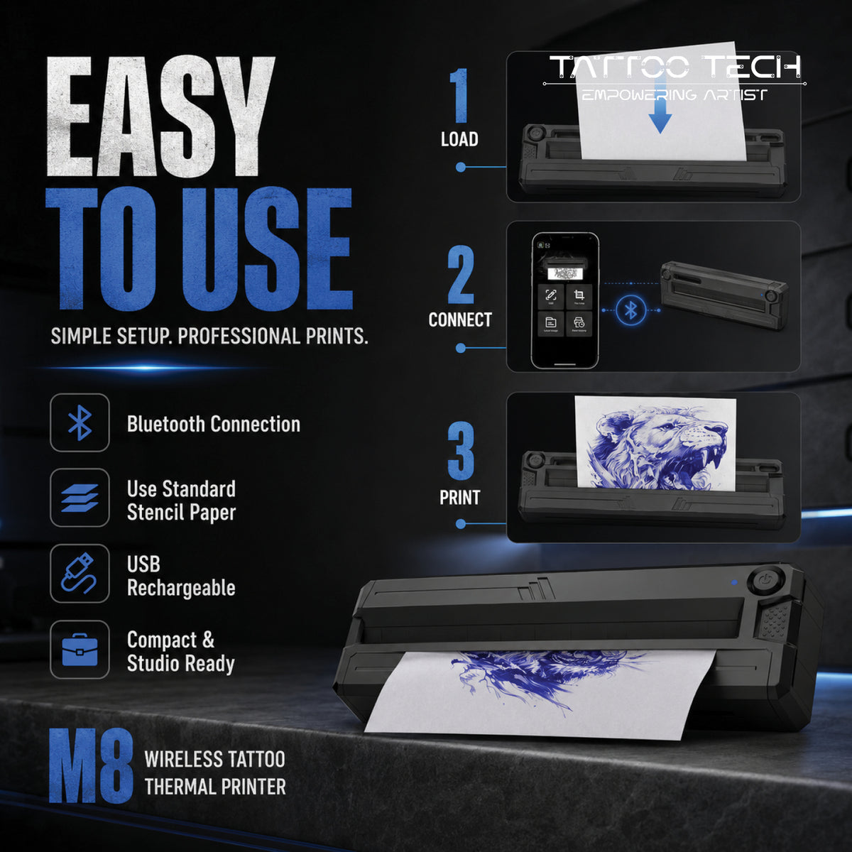 M8 Wireless Tattoo Transfer Printer