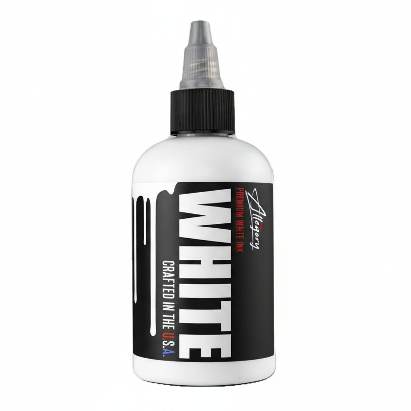 Allegory White Premium Lining and Shading Tattoo Ink -4oz