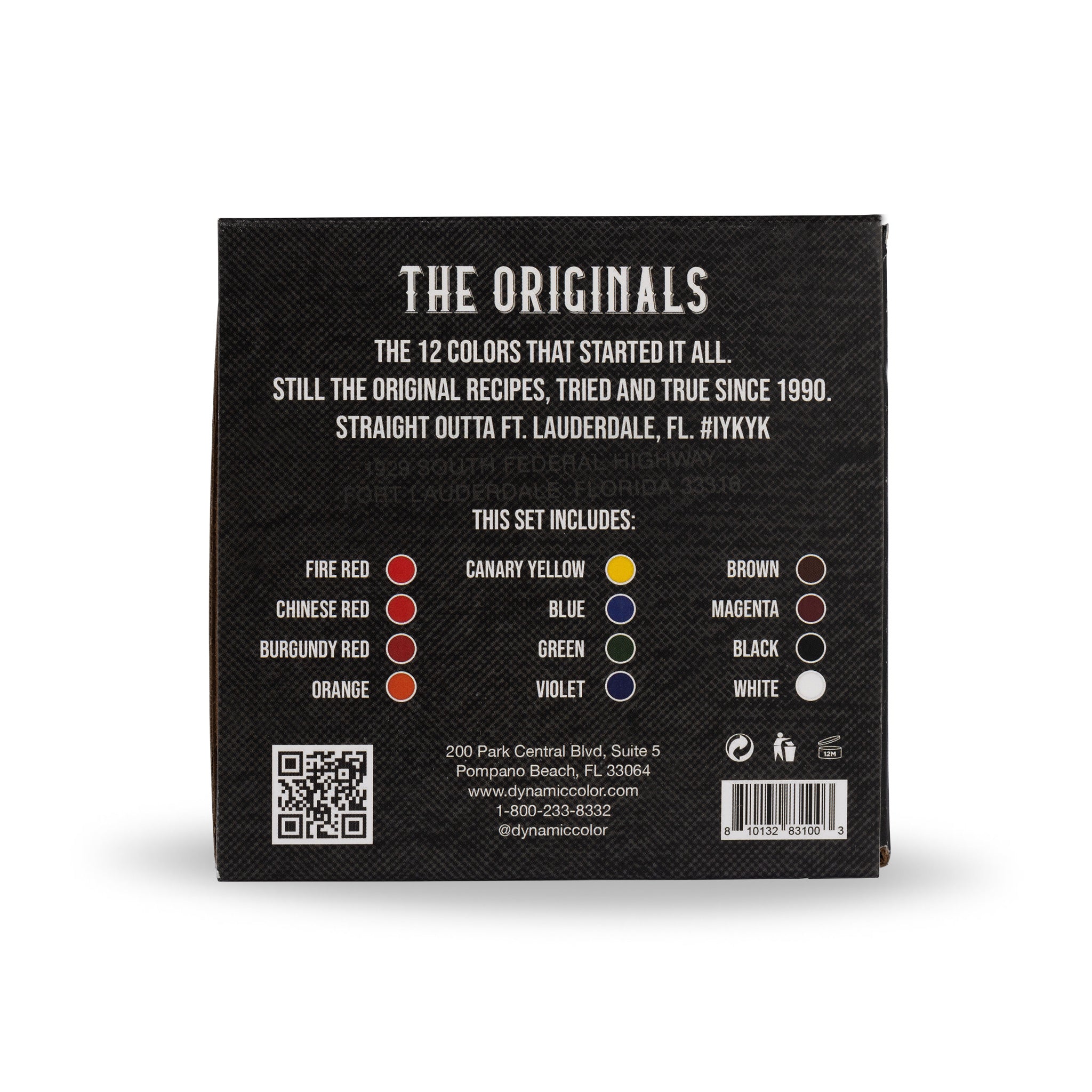 Dynamic Originals Tattoo Ink 12 Color Set - 1oz