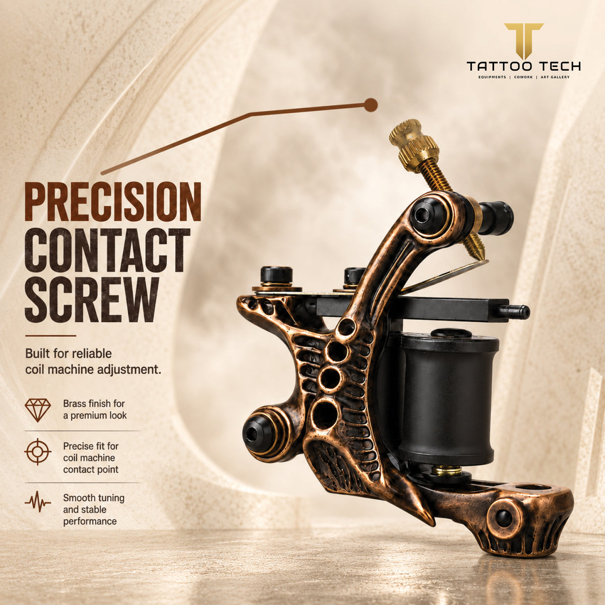 Premium M3 (3 mm) brass contact screw