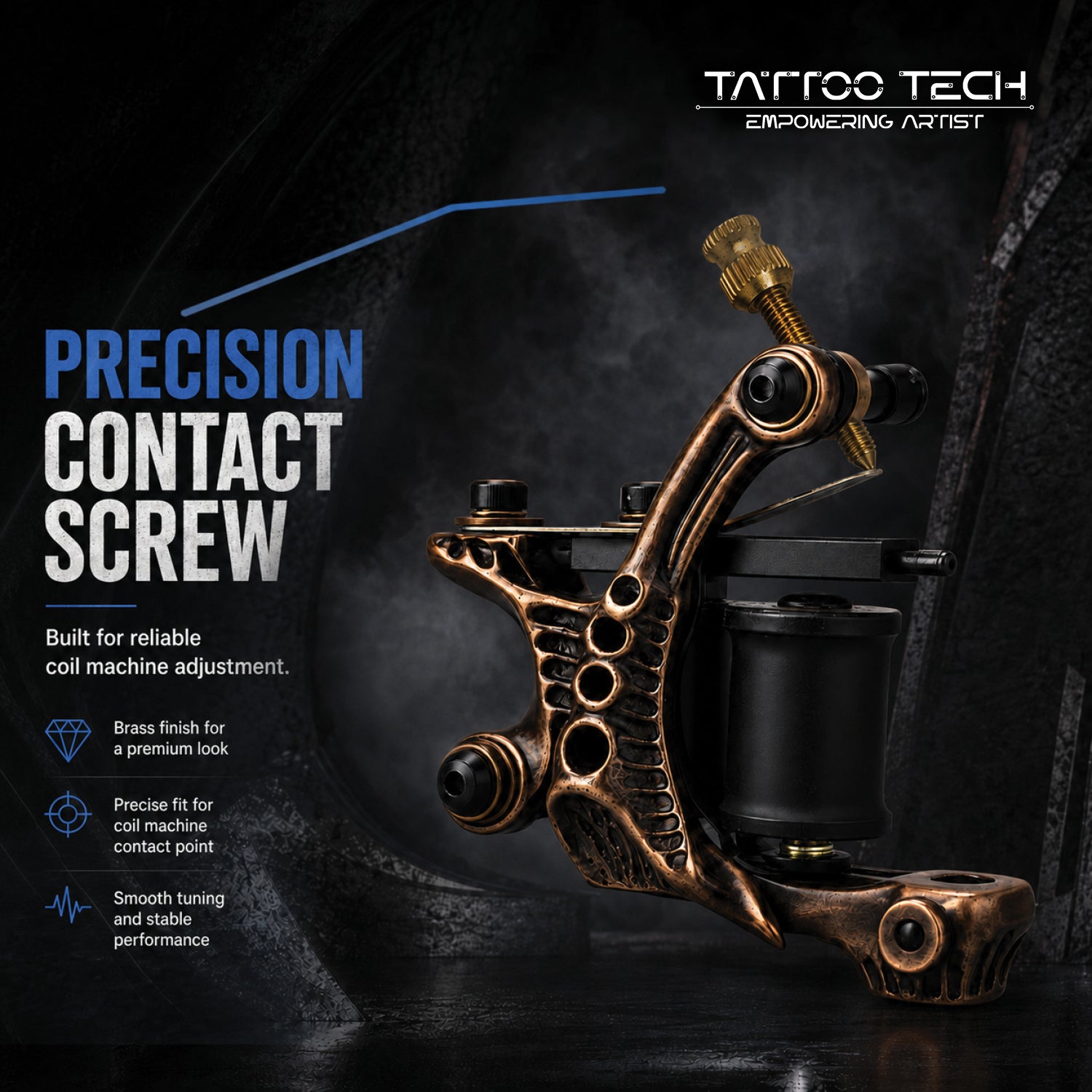 Premium M3 (3 mm) brass contact screw