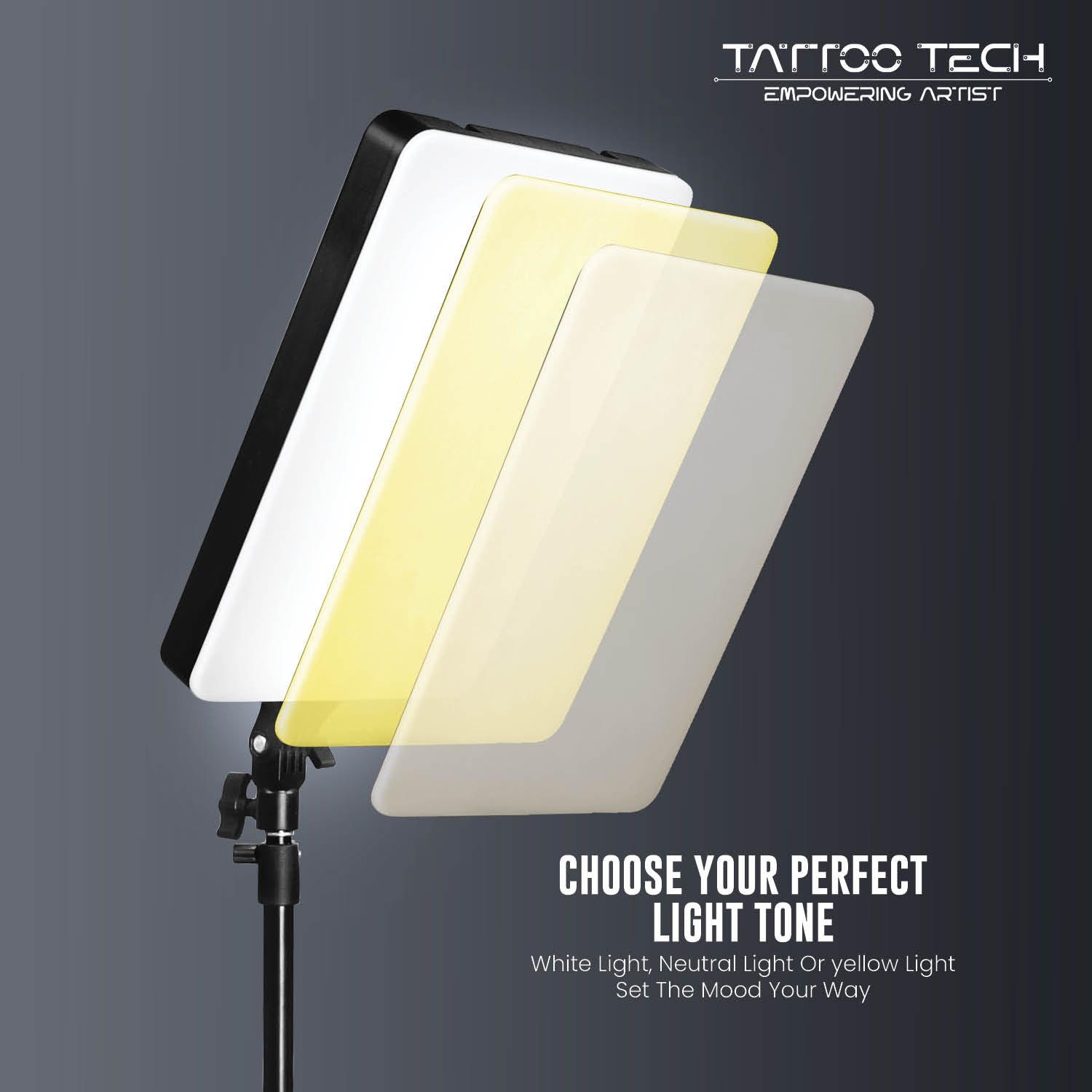 Inch Adjustable Square Lamp for Tattoo Studio