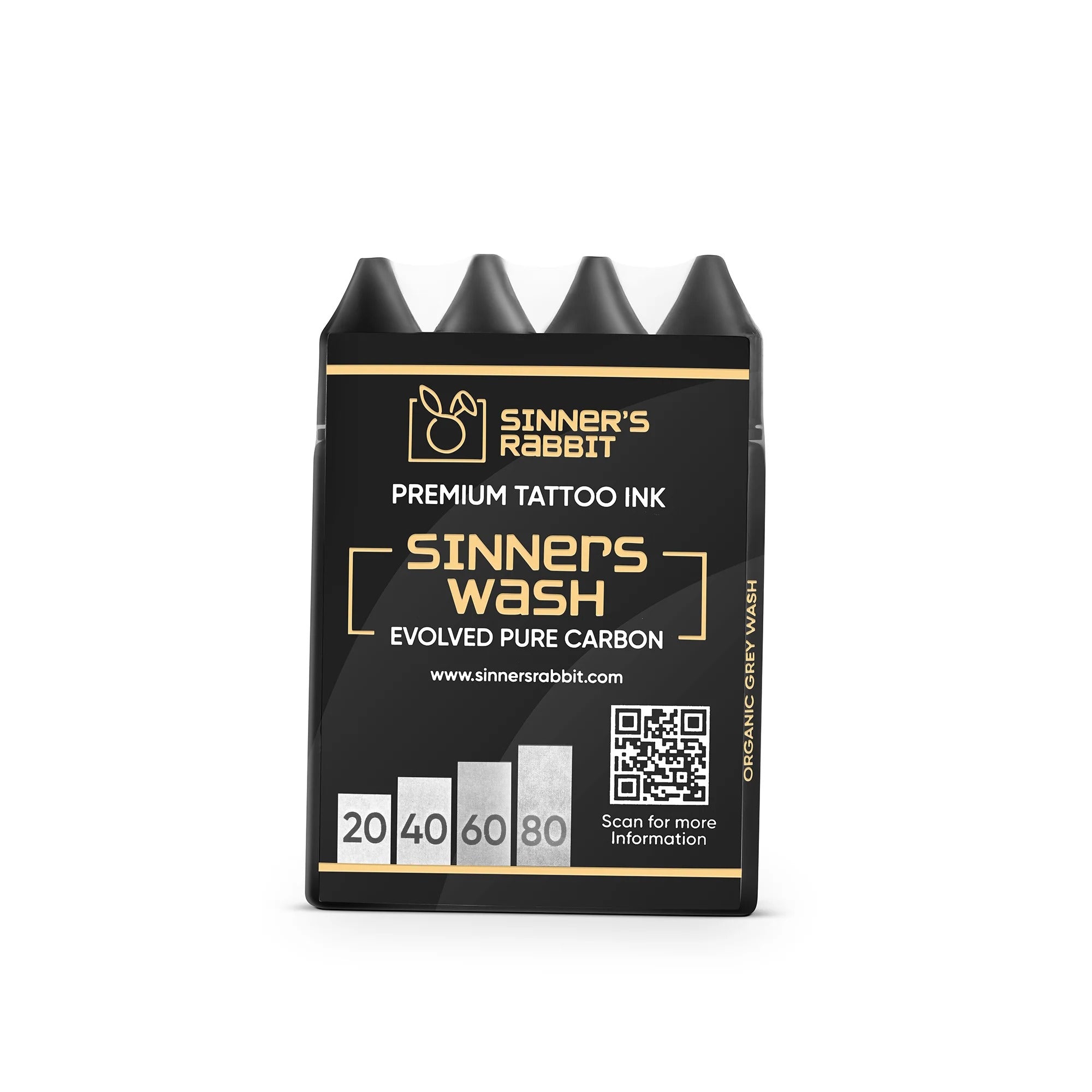 Sinner’s Wash – Set of 4 Contrasting Grey Tones (#20, #40, #60, #80)
