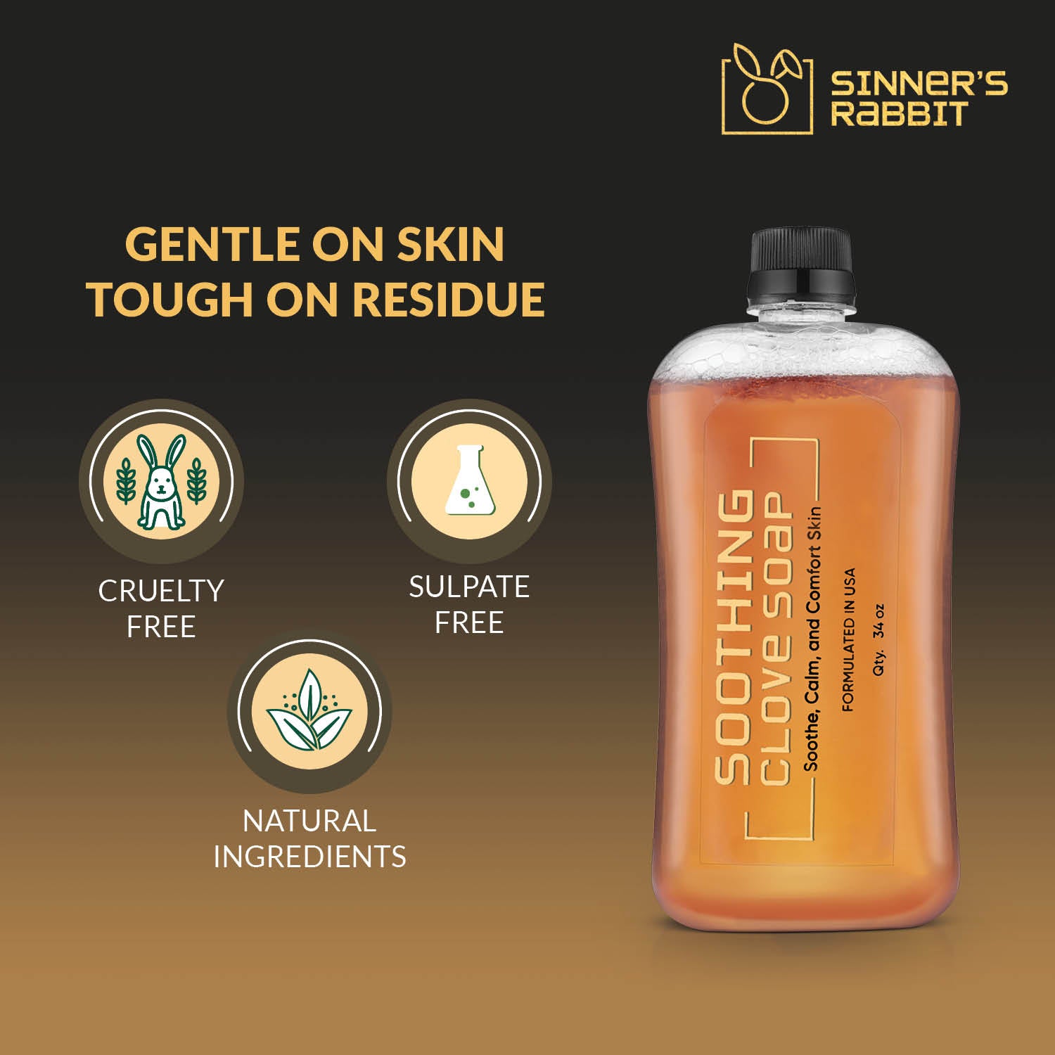 Sinner Rabbit Clove Soap - Eugenol Naturally Soothe and Protect (Ready to USE)