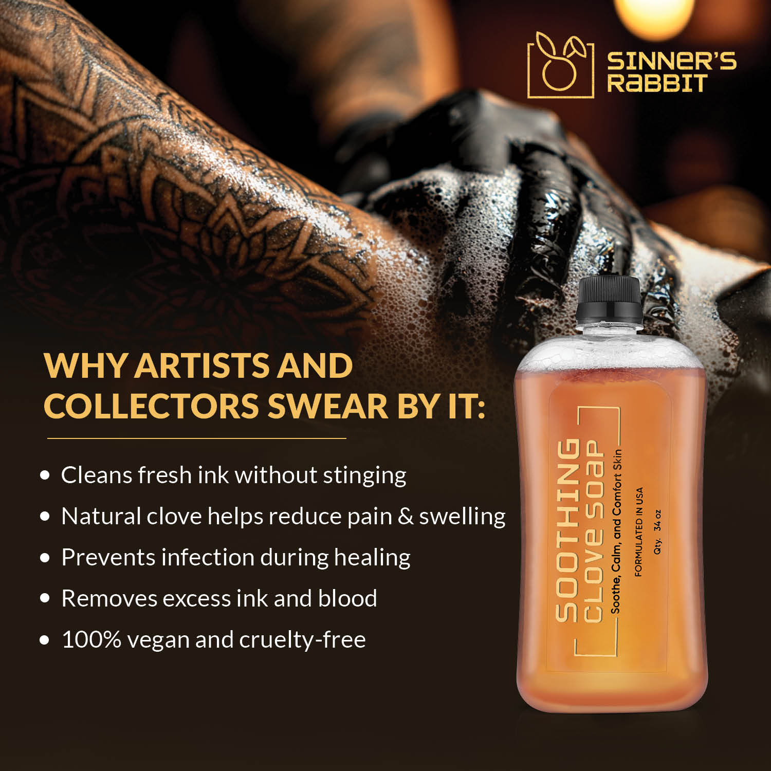 Sinner Rabbit Clove Soap - Eugenol Naturally Soothe and Protect (Ready to USE)