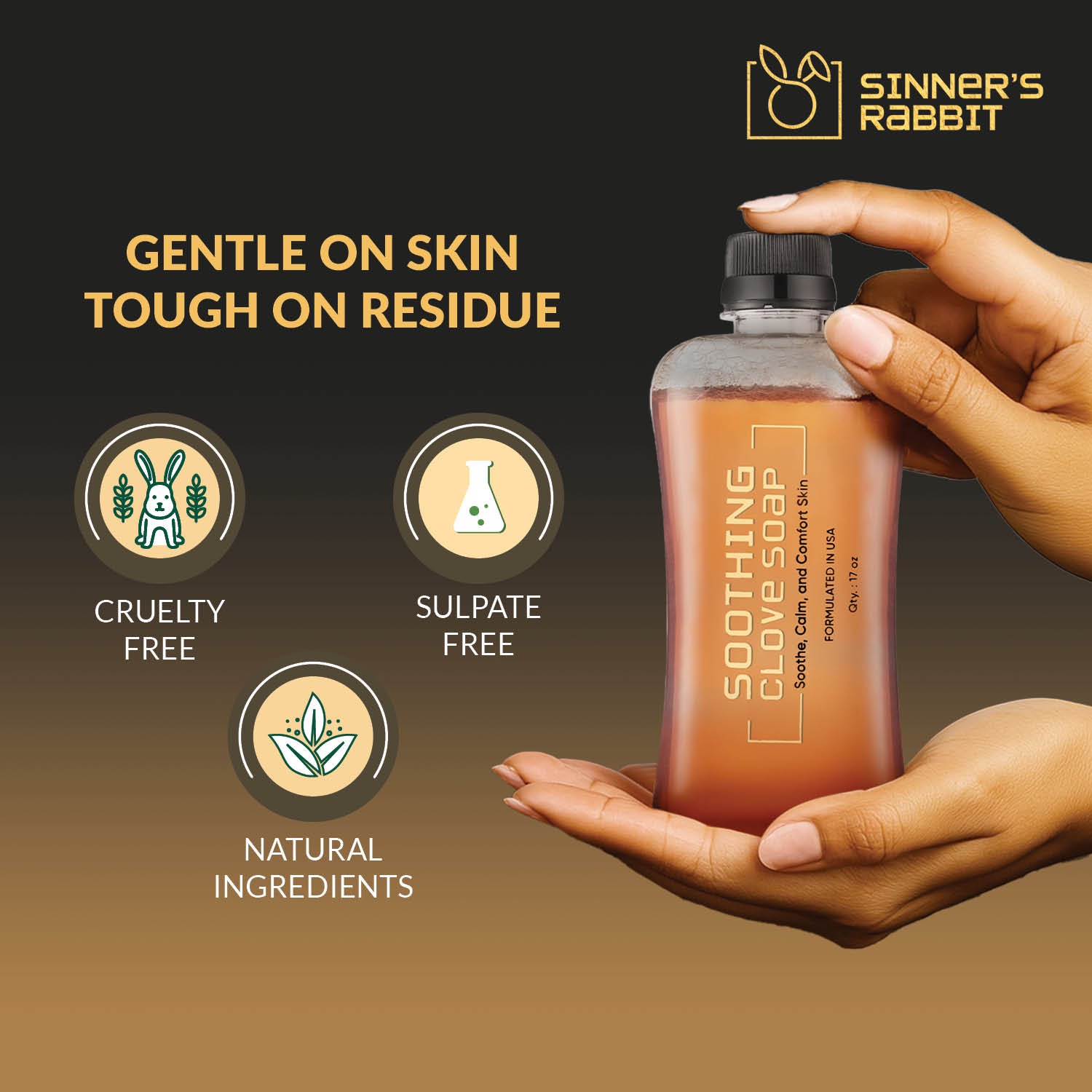 Sinner Rabbit Clove Soap - Eugenol Naturally Soothe and Protect (Ready to USE)