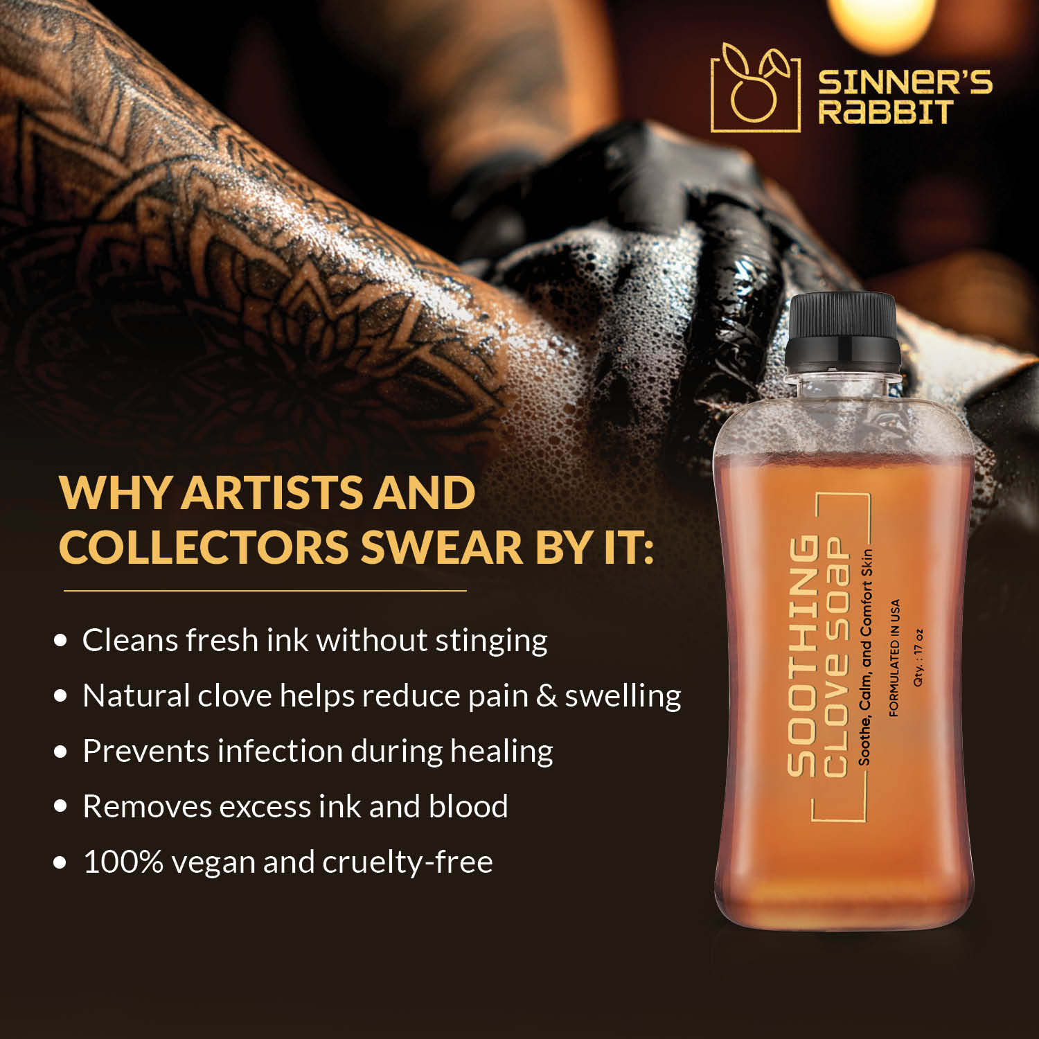 Sinner Rabbit Clove Soap - Eugenol Naturally Soothe and Protect (Ready to USE)