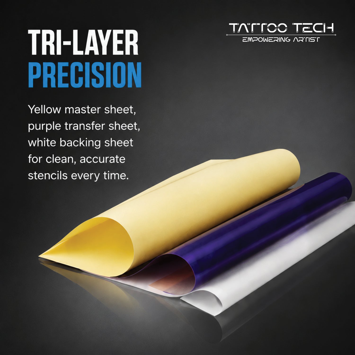 Spirit Thermal Tattoo Stencil Sheet for Sharp & Long-Lasting