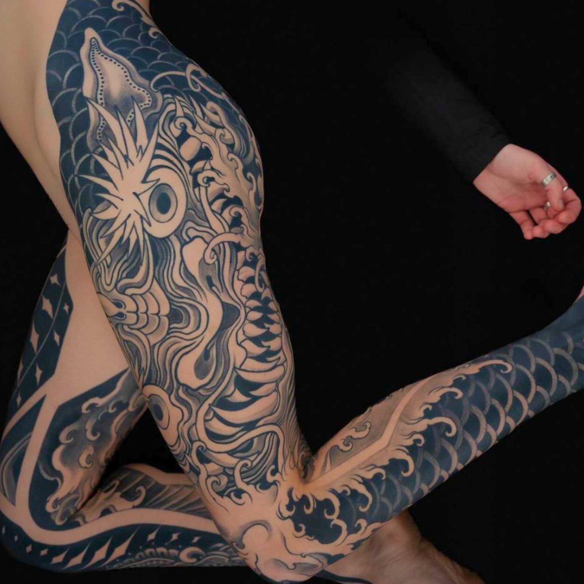 intenze TrueBlack ink tattoo result