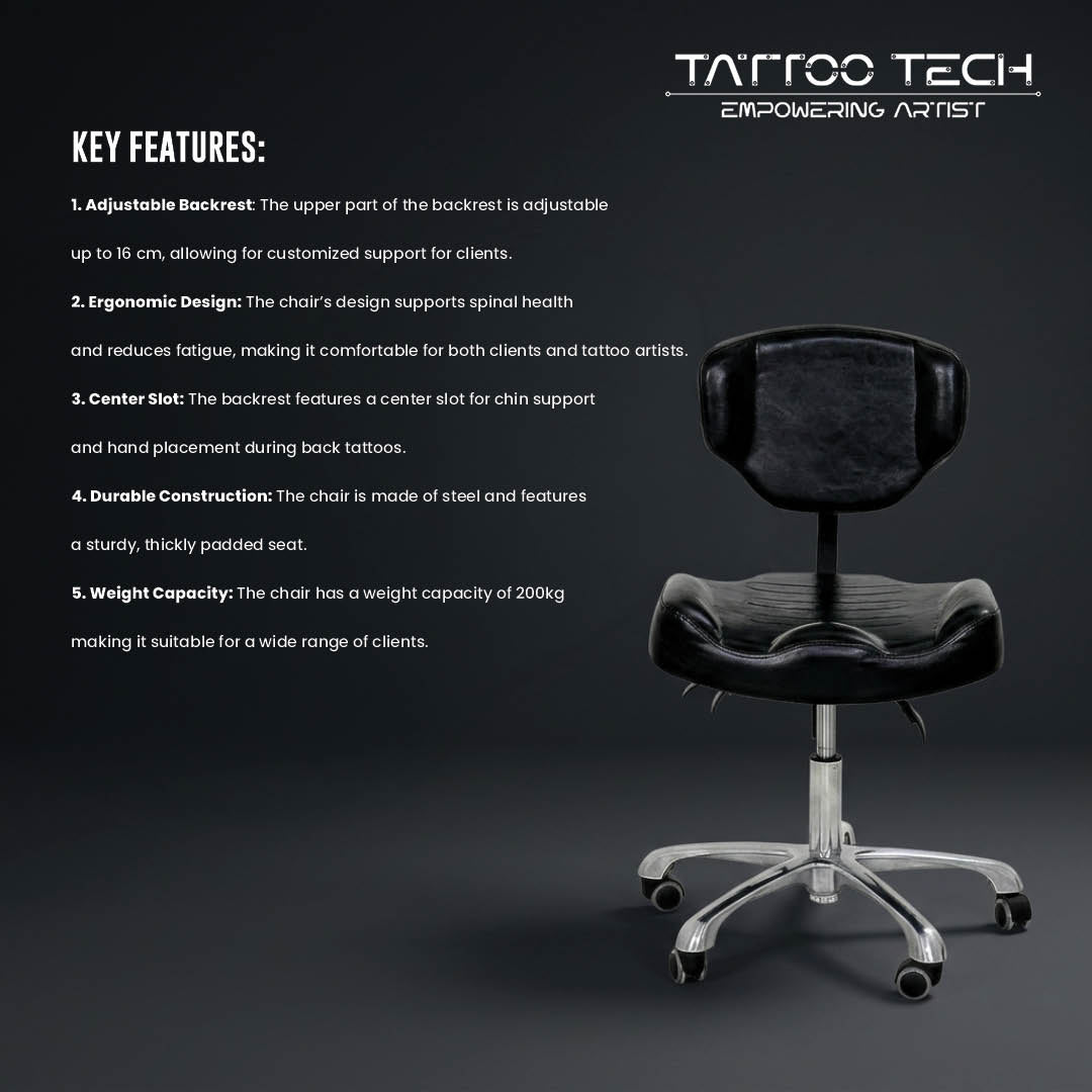 Tattoo Artist Chair with Full Back Support 9971