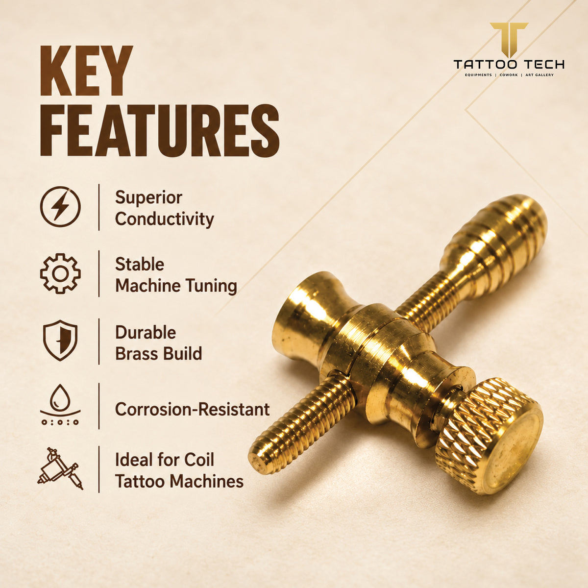 Tattoo Coil  machine Brass Contact Screw
