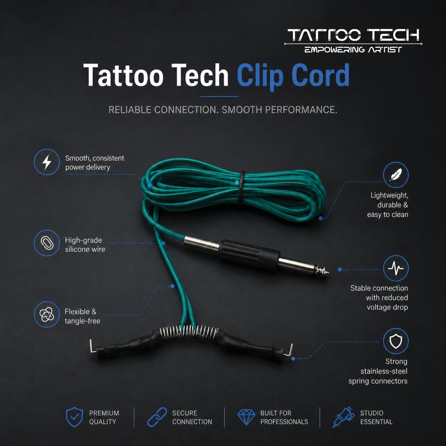 Tattoo Tech Clip Cord