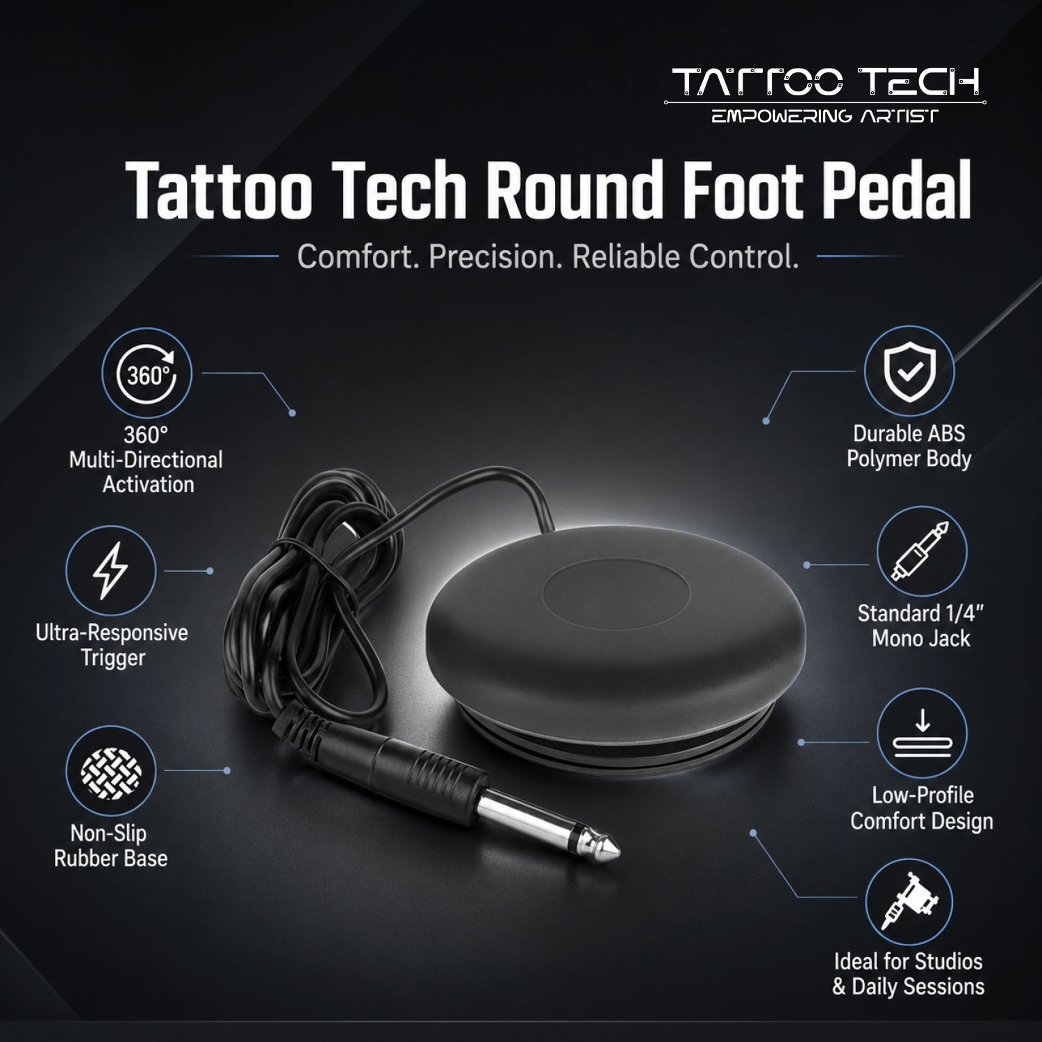 Round Foot Pedal