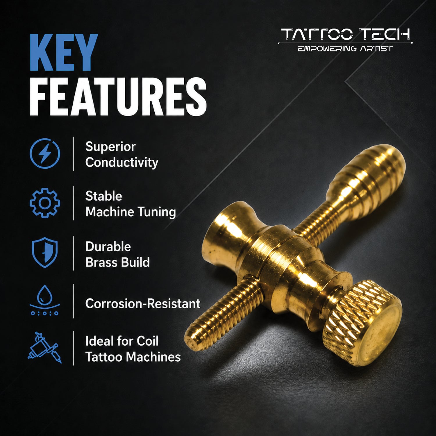 Tattoo Coil  machine Brass Contact Screw