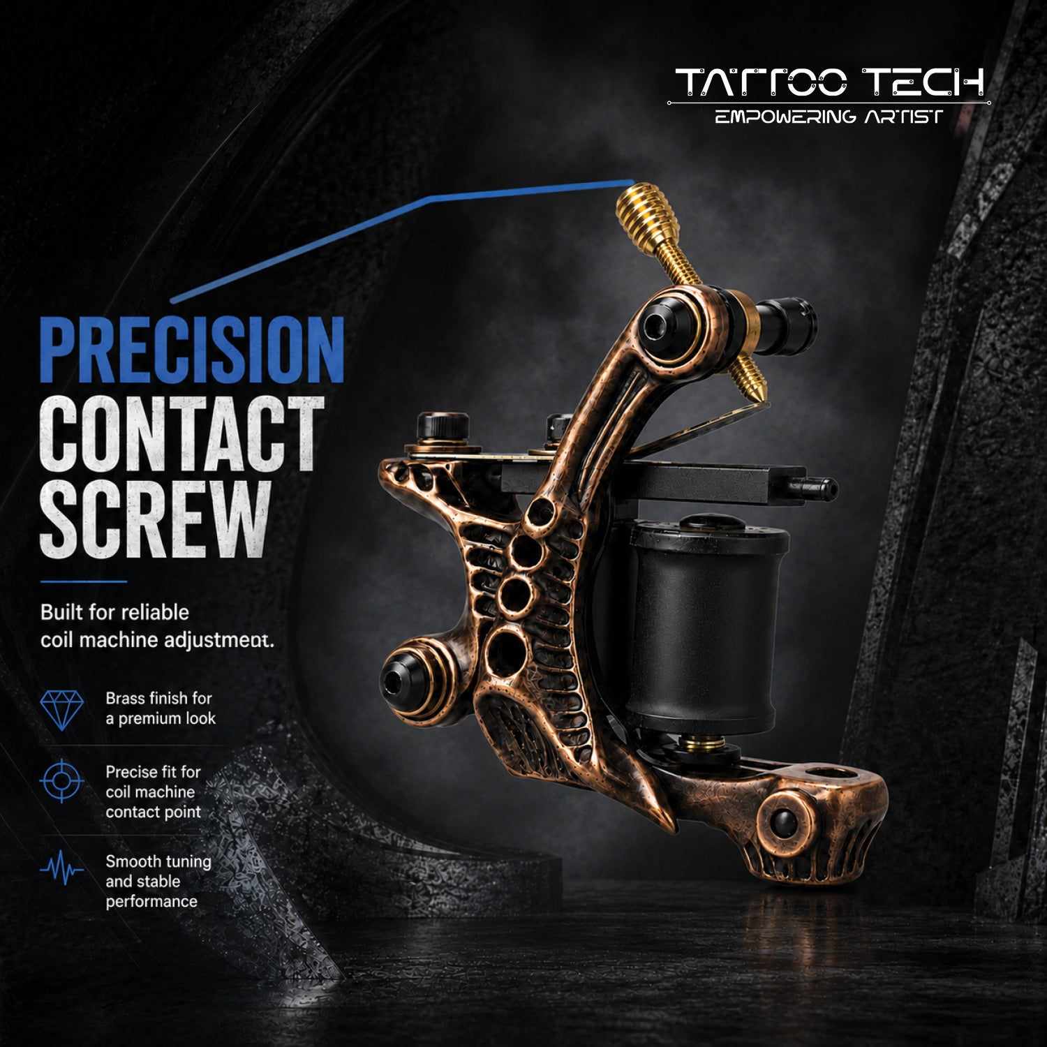 Tattoo Coil  machine Brass Contact Screw