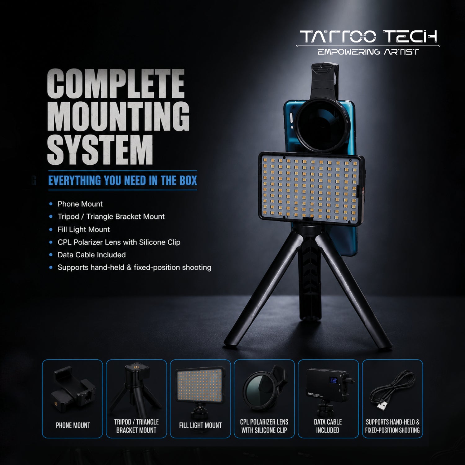 Tattoo Fill Adjustable Light
