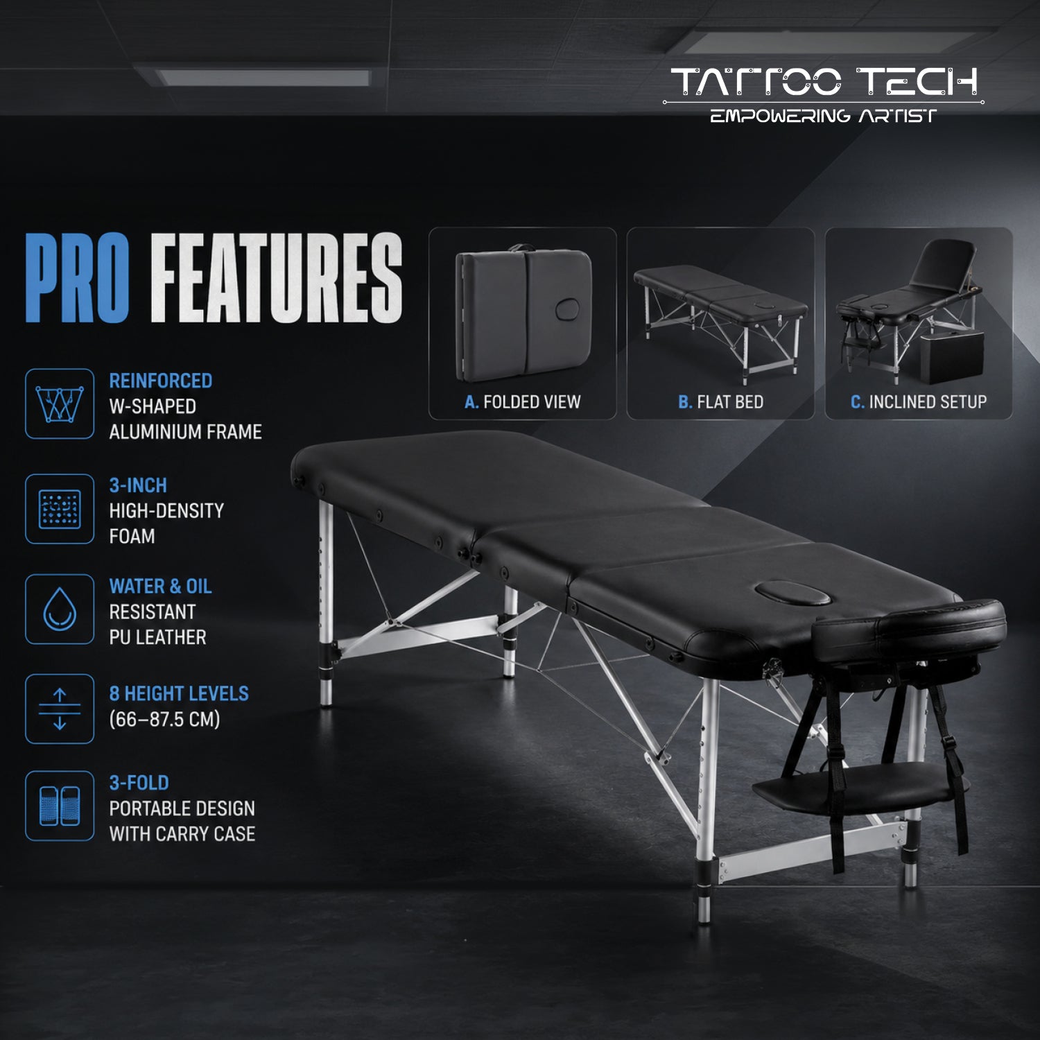 Tattoo & Massage Bed