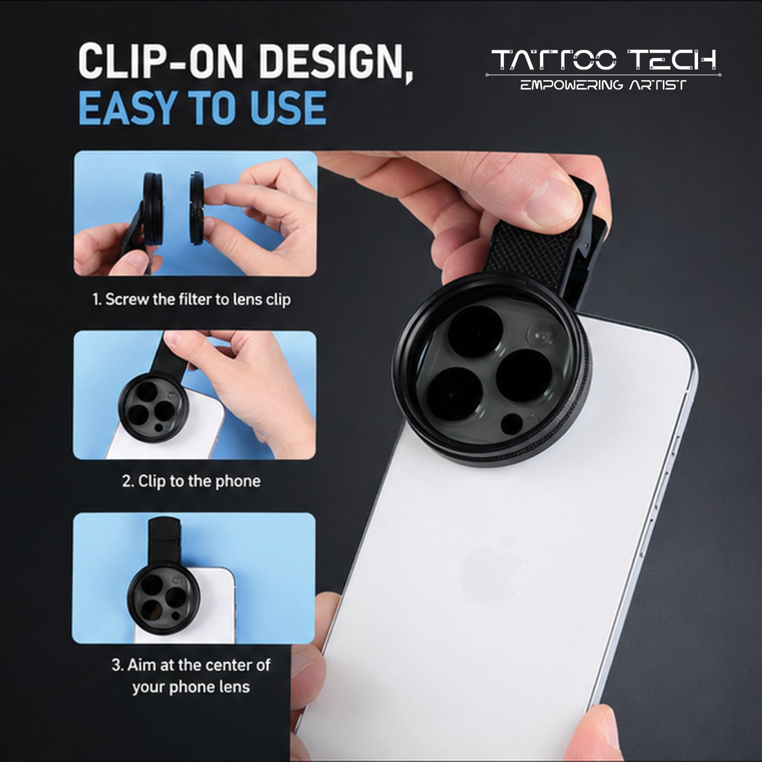 Tattoo Photography Polarizing Filter 52mm