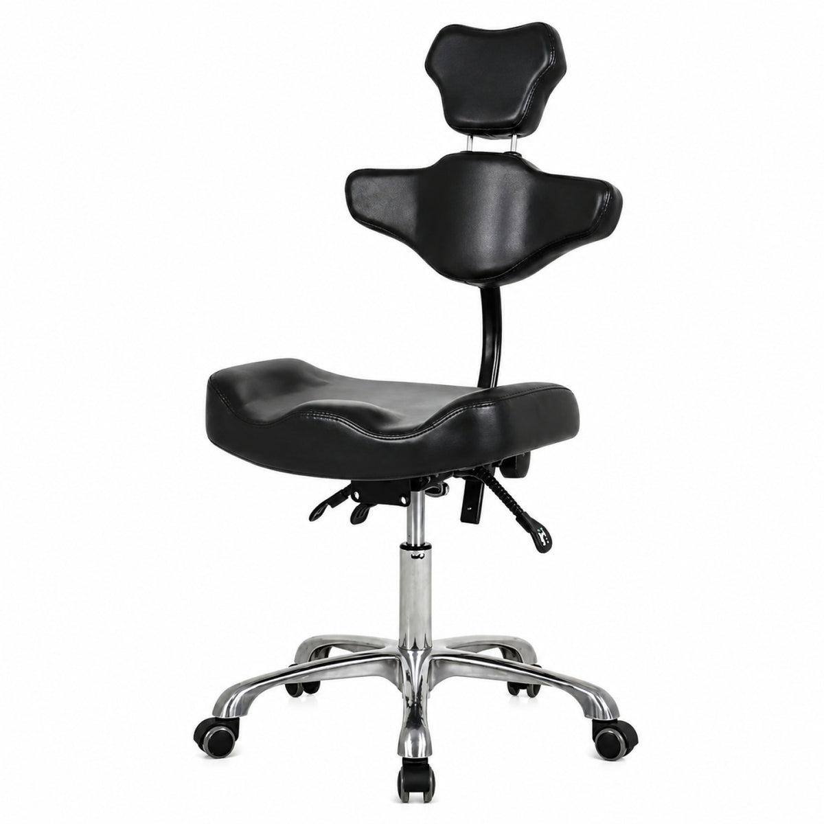 Tattoo Rolling Chair Seat with Back and Head Support 9973
