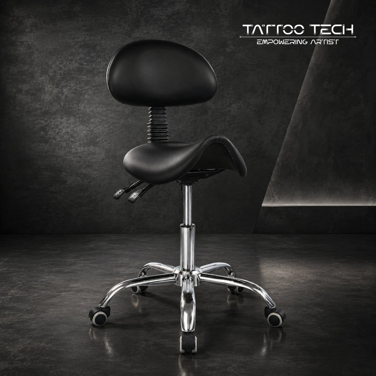 Tattoo Swivel Chair Seat with Adjustable Backrest Model 9949
