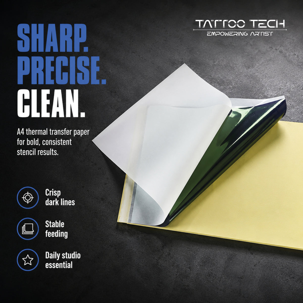 Tattoo Thermal Paper for Stencil Transfer