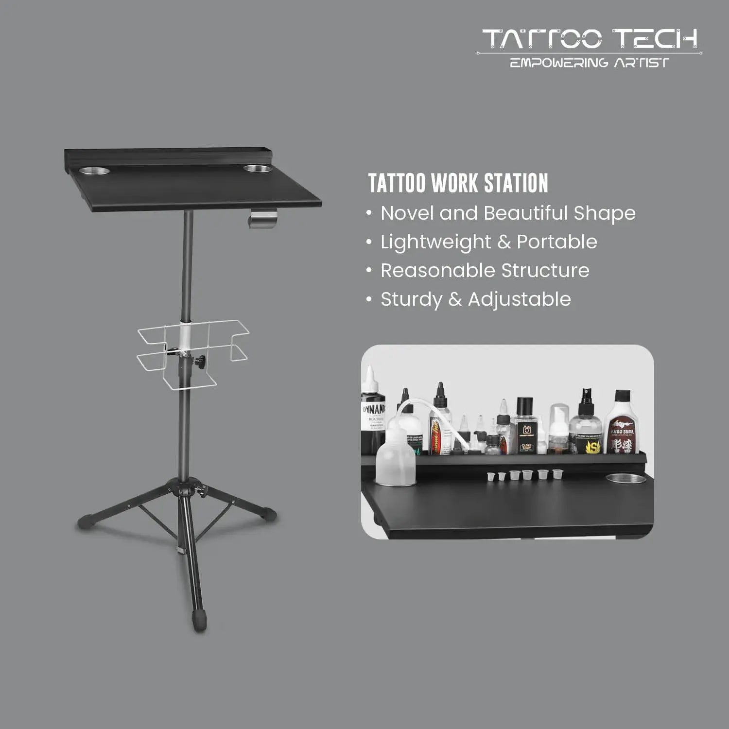 Portable Tattoo Tripod Workstation