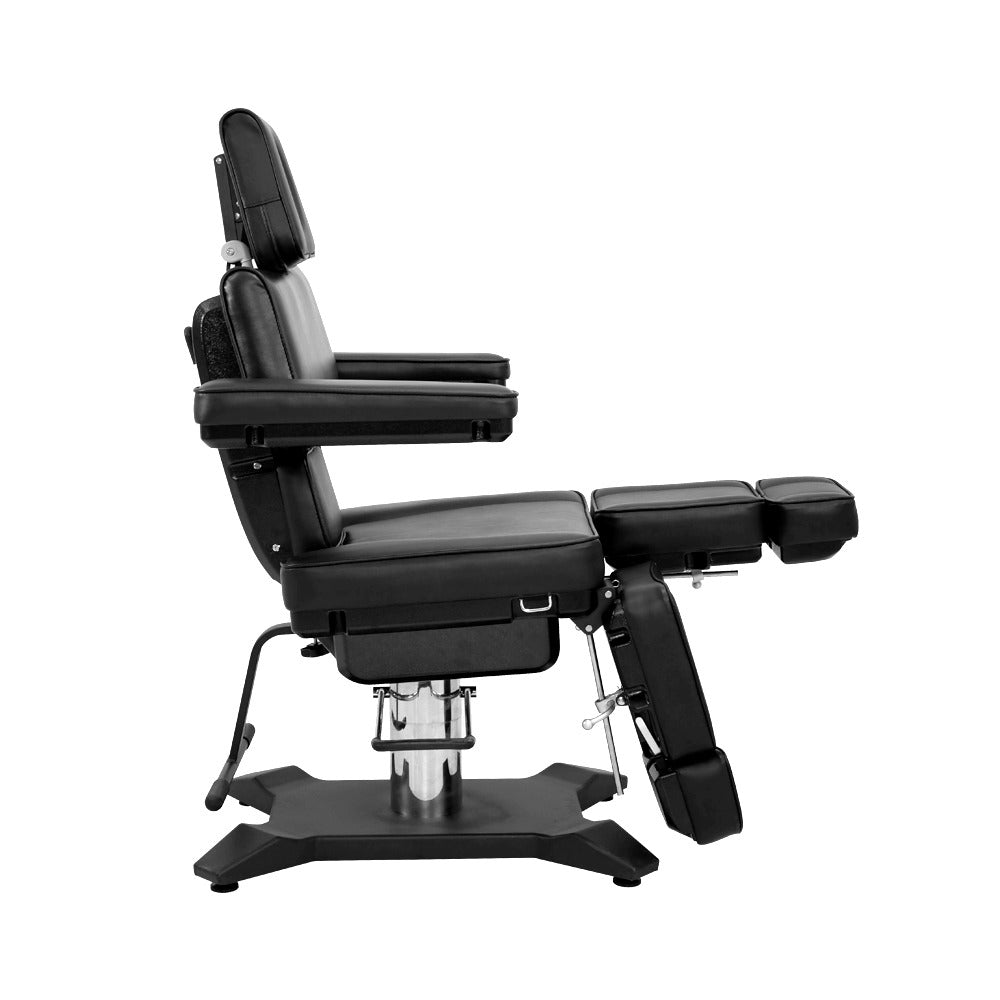 Elevate Prestige — Hydraulic Tattoo Client Chair & Bed with 360° Split-Leg Adjustment