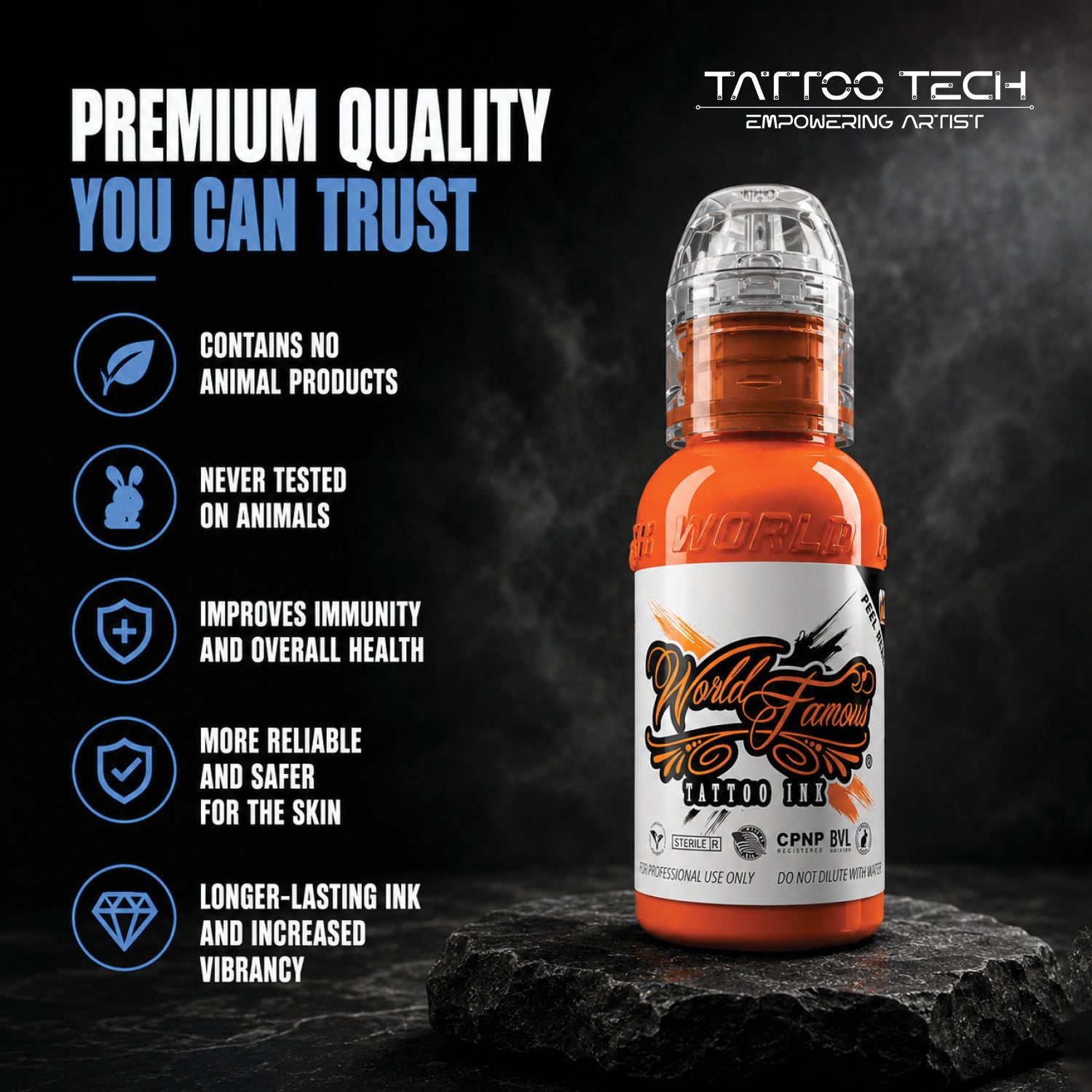 World Famous Tattoo Inks - Individual Bottles 1oz