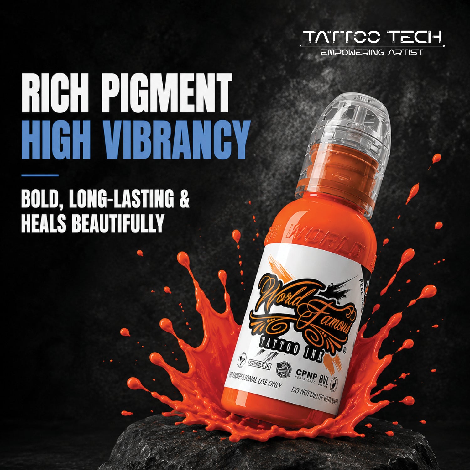 World Famous Tattoo Inks - Individual Bottles 1oz