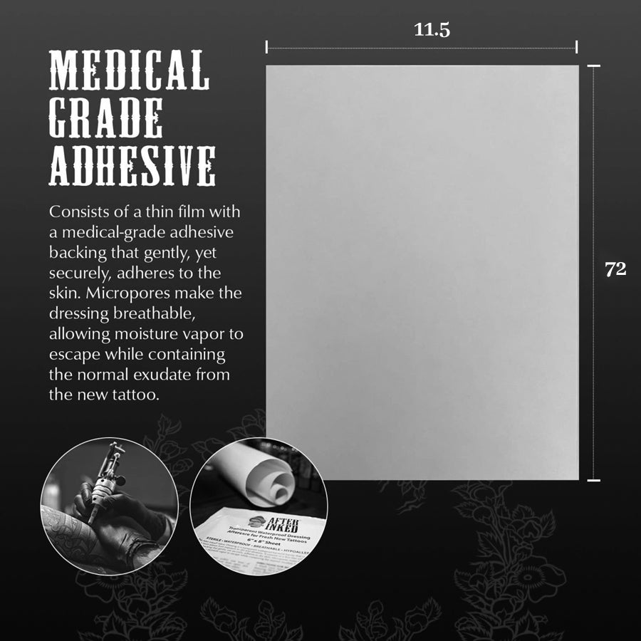 waterproof dressing for tattoo Tattoo Aftercare Clear Adhesive Bandange Waterproof Dressing Roll – Tattoo Tech