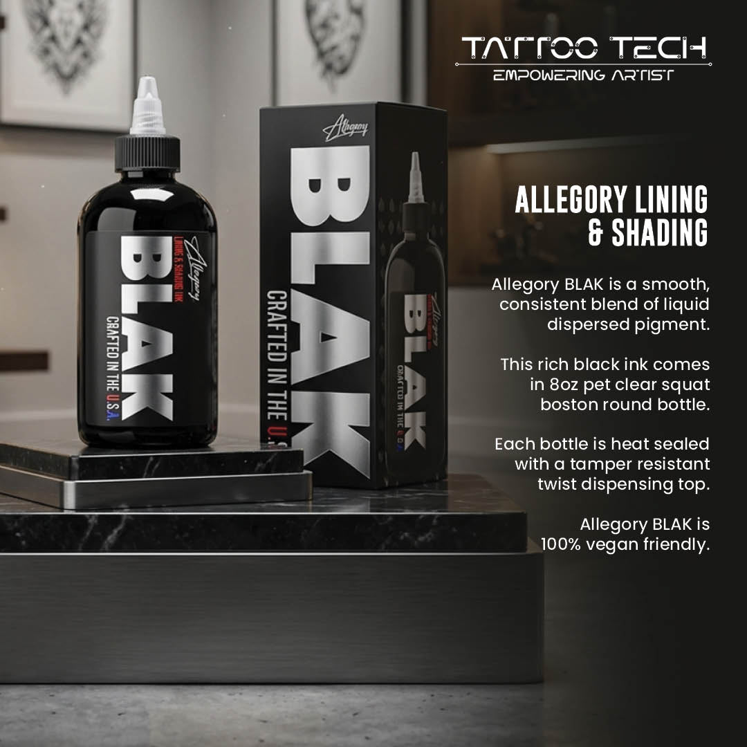 Allegory Lining & Shading Tattoo Ink Black