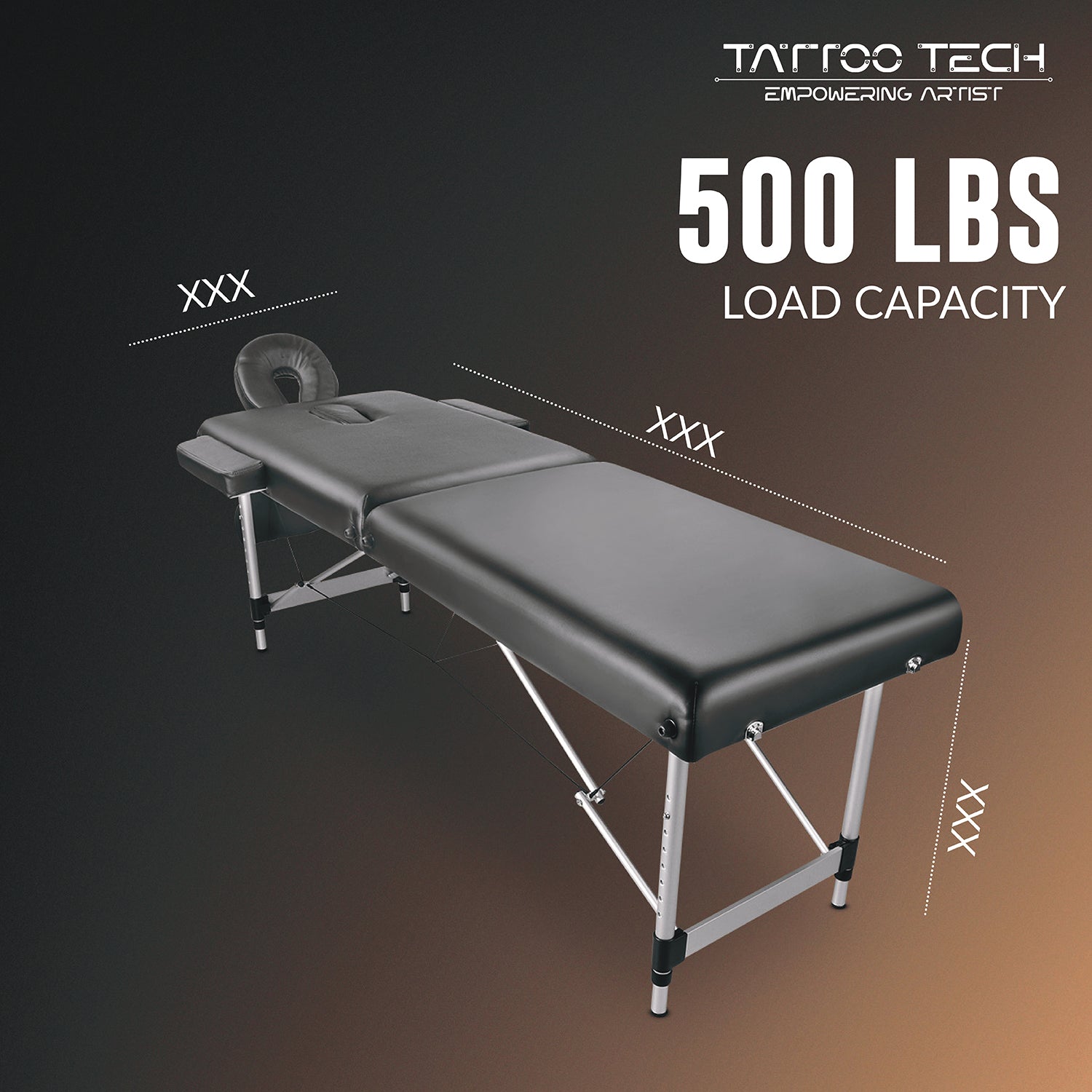 Portable Tattoo Folding Bed  Aluminium 2 fold