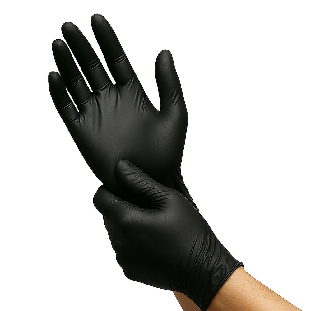 Black and Blue Gloves-100%Nitrile