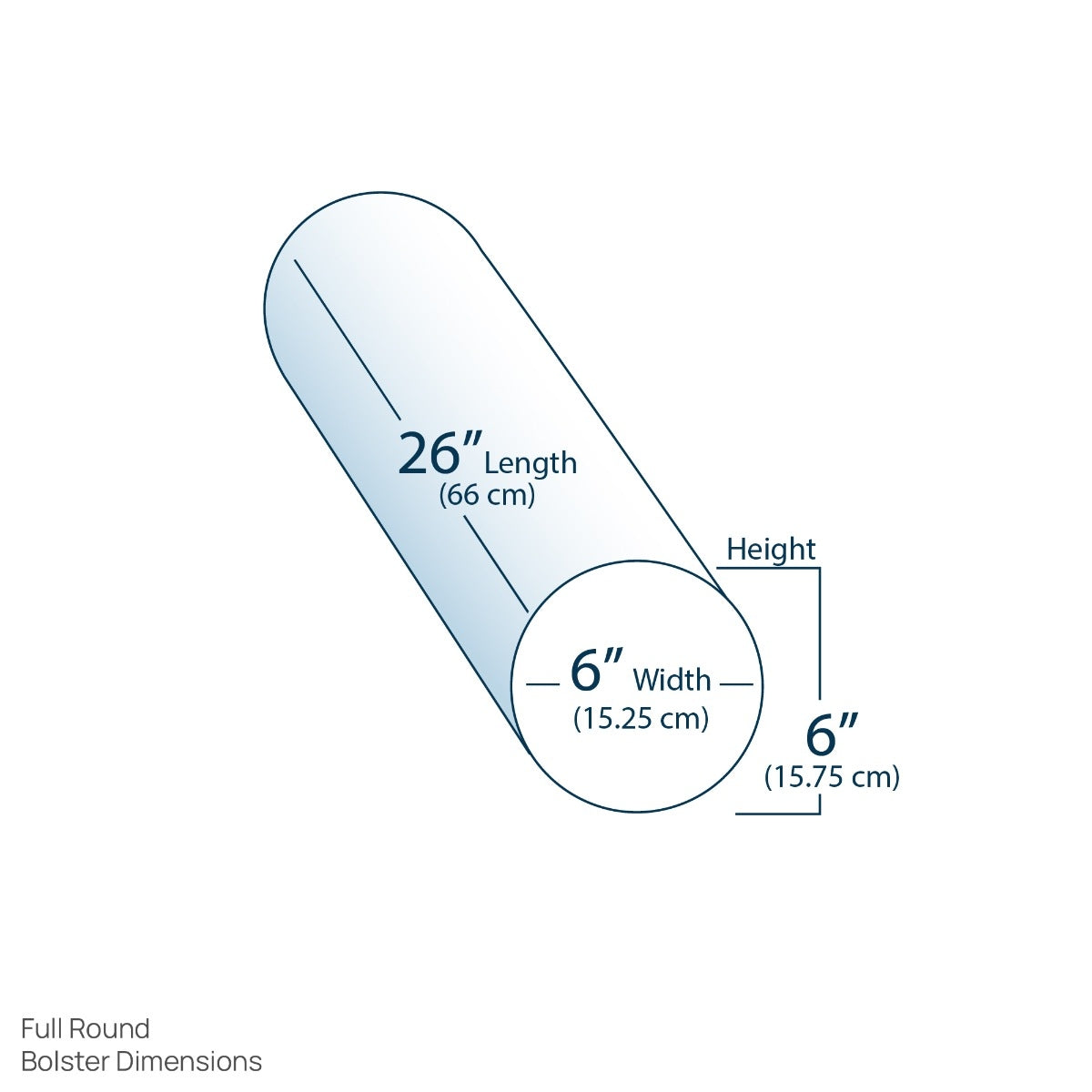 Tattoo Bolster Pillow Round Support for Back and Legs