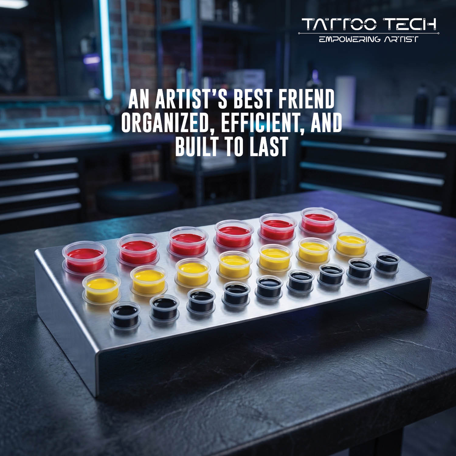 Stainless Steel Tattoo Ink Cups Holder