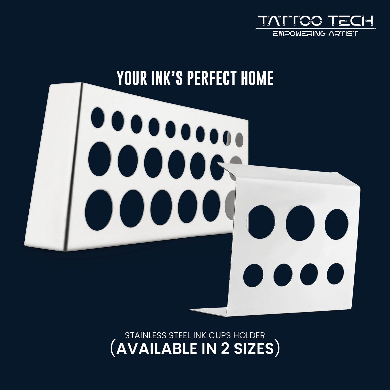 Stainless Steel Tattoo Ink Cups Holder