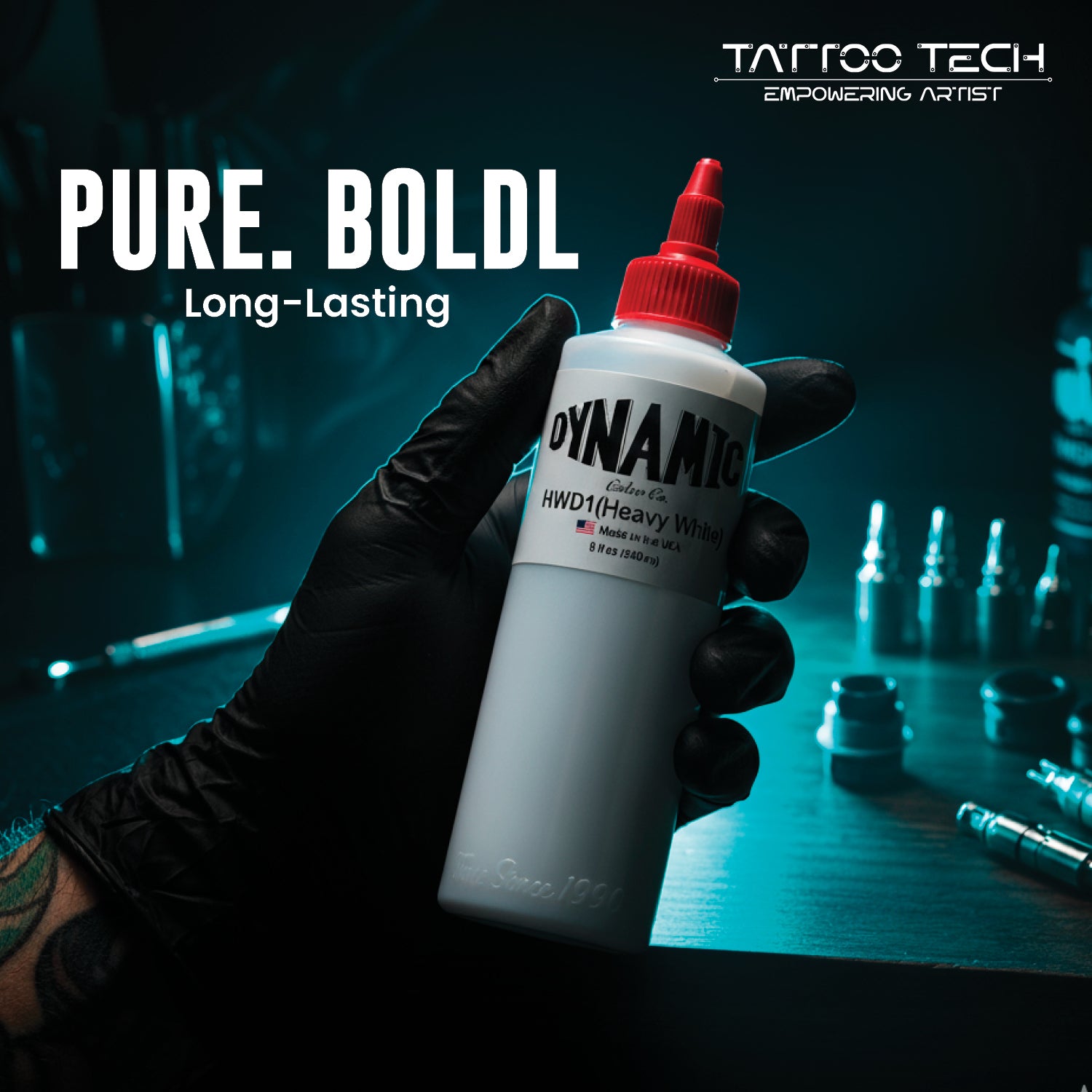 Dynamic Non Mixing Heavy White 8 oz. Bottle