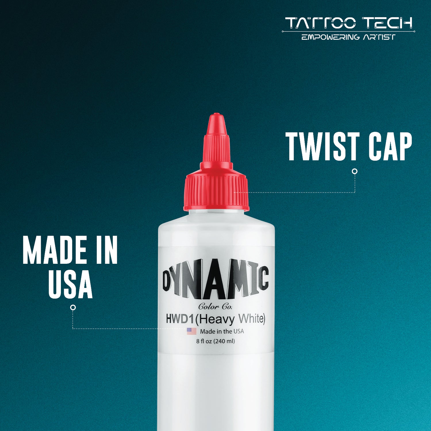 Dynamic Non Mixing Heavy White 8 oz. Bottle