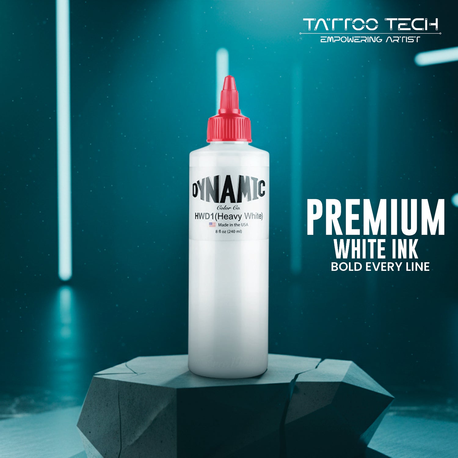 Dynamic Non Mixing Heavy White 8 oz. Bottle